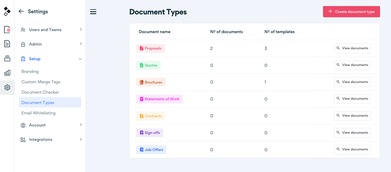 screenshot of Better Proposals